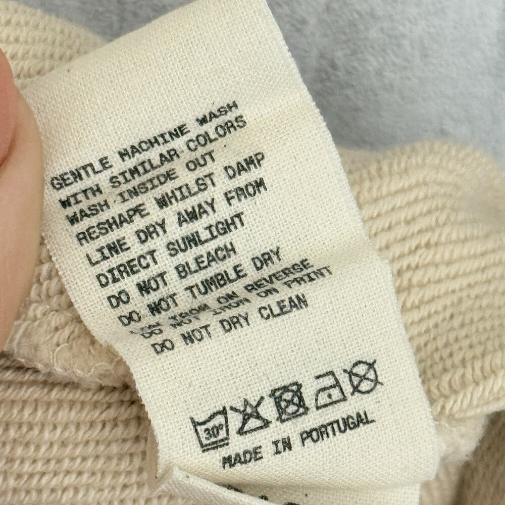 Pangaia Shorts Womens S Beige Organic Cotton Sweatshorts Drawstring Lounge READ! - Picture 11 of 12